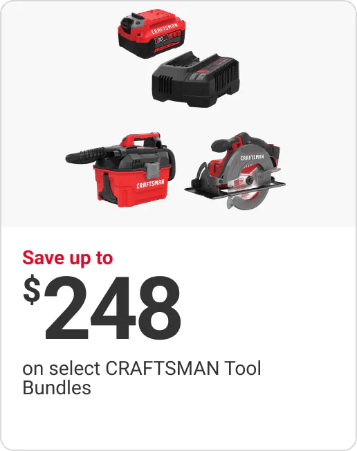 Save up to $248 on select CRAFTSMAN Tool Bundles