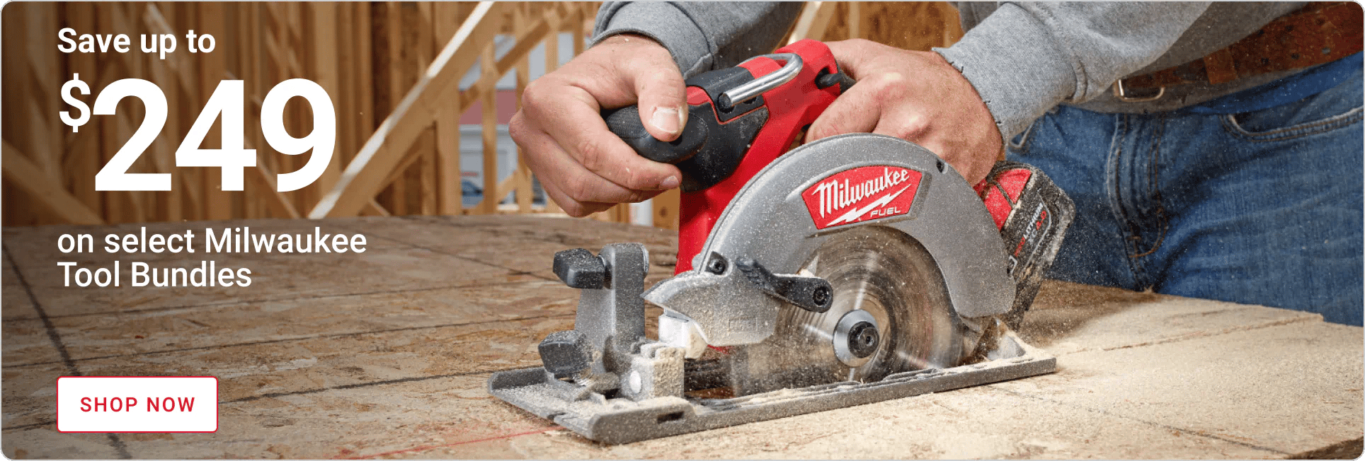 Save up to $249 on select Milwaukee Tool Bundles