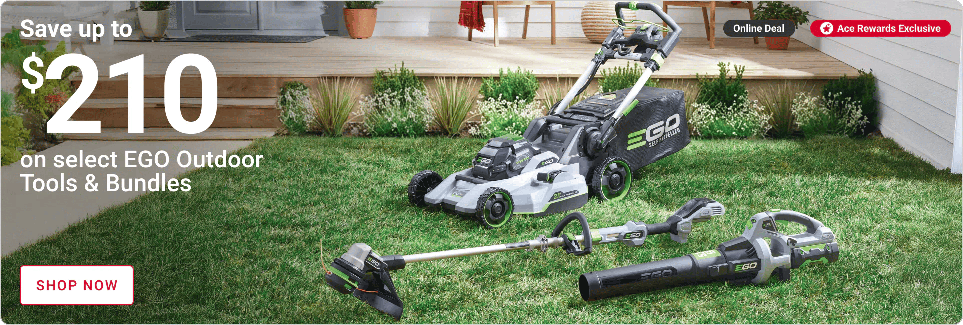Save up to $210 on select EGO Outdoor Tools & Bundles
