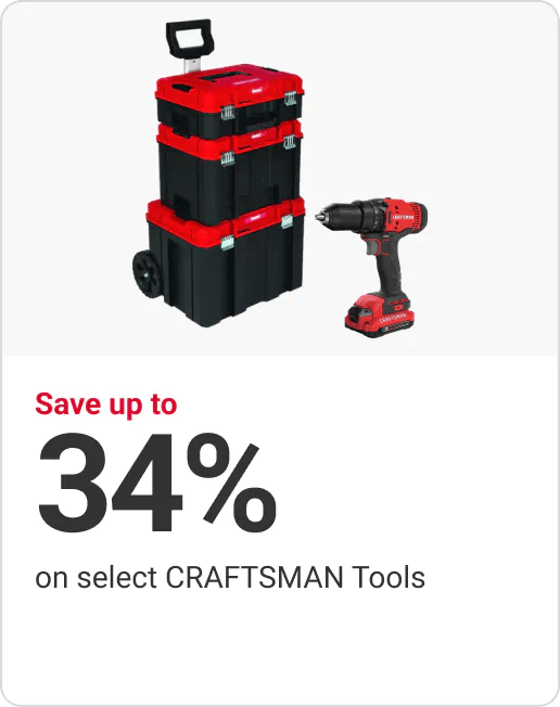 Save up to 34% on select CRAFTSMAN Tools