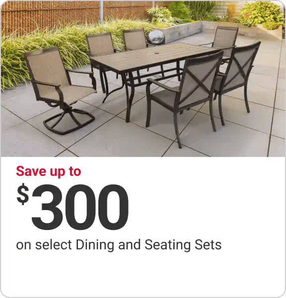 Save Up to $300 on select Dining and Seating Sets
