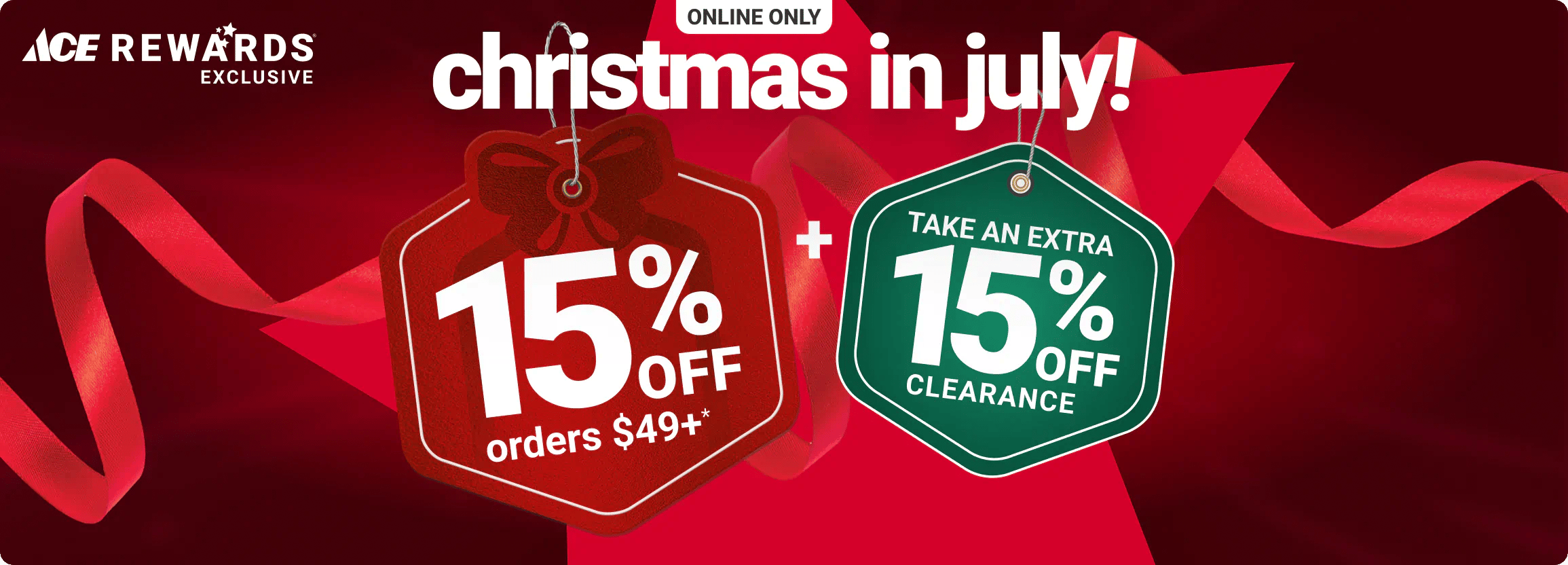 Christmas In July! 15% Off Orders $49+ + take an extra 15% off clearance