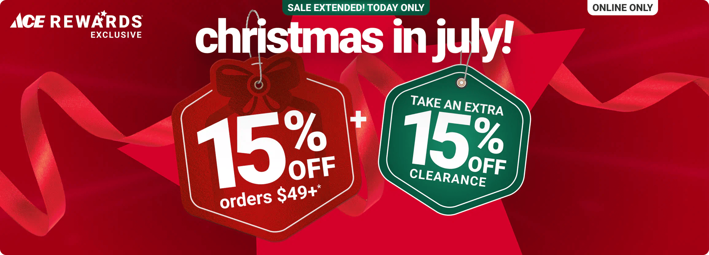 Christmas In July! 15% Off Orders $49+ + take an extra 15% off clearance