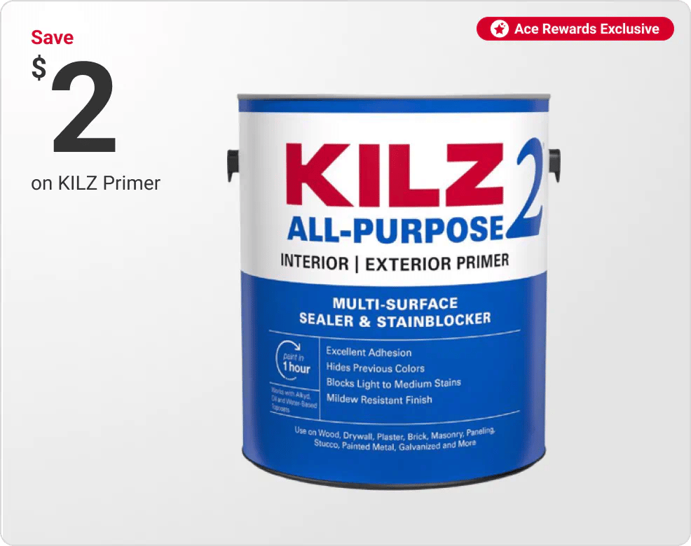 Ace Rewards Members Save $2 on KILZ Primer