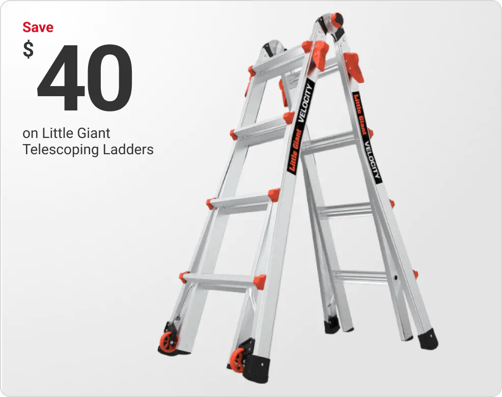 Save $40 on Little Giant Telescoping Ladders