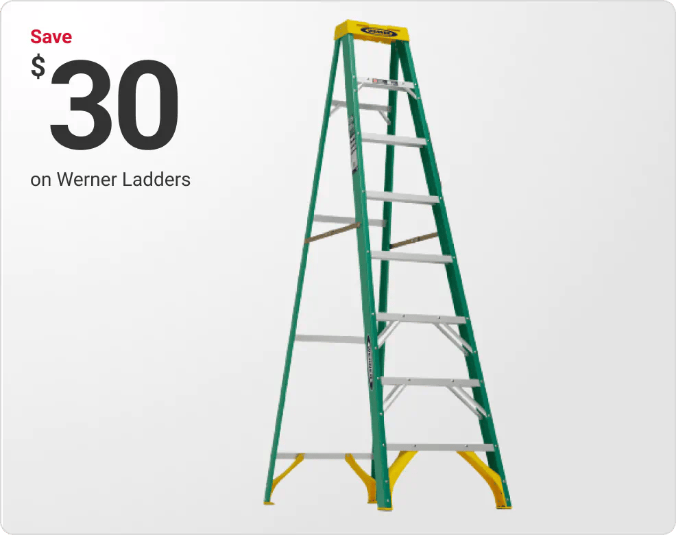 Save $30 on Werner Ladders