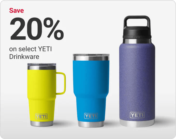 Save 20% on select YETI Drinkware