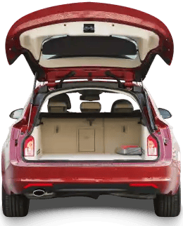 Car with trunk open