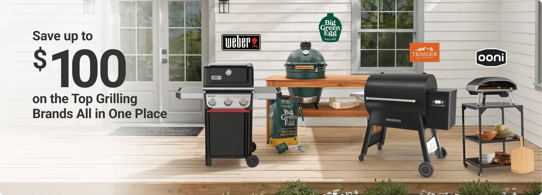 Save up to $100 on the top grilling brands all in one place