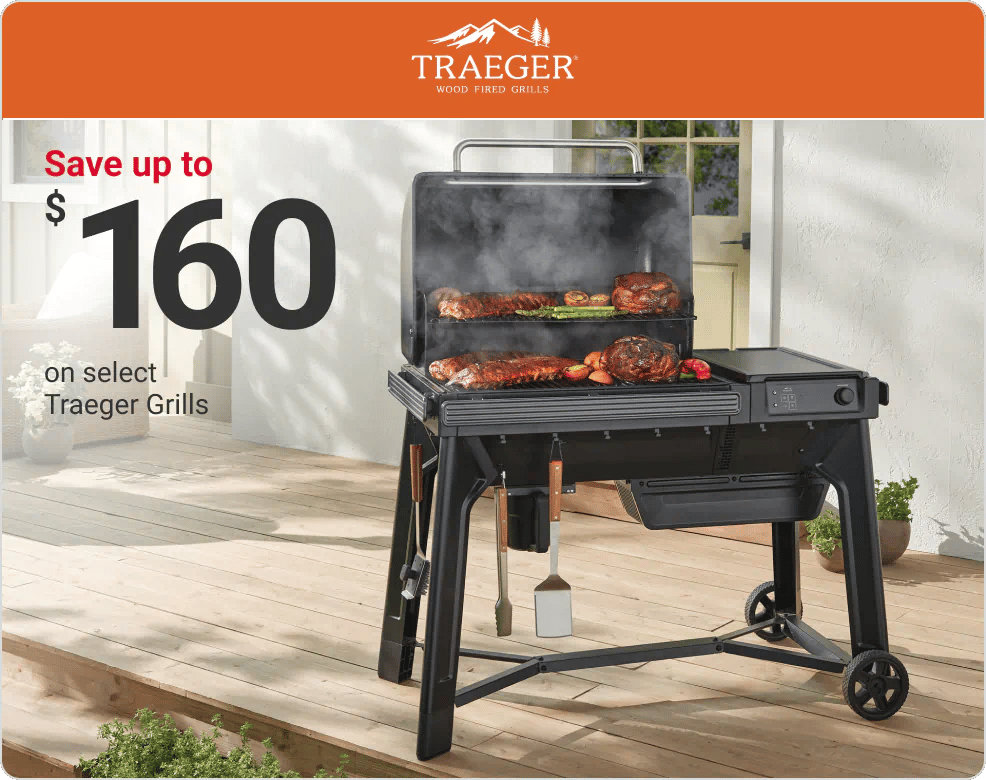 Save up to $160 on select Traeger Grills