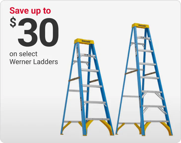 Save up to $30 on select Werner Ladders