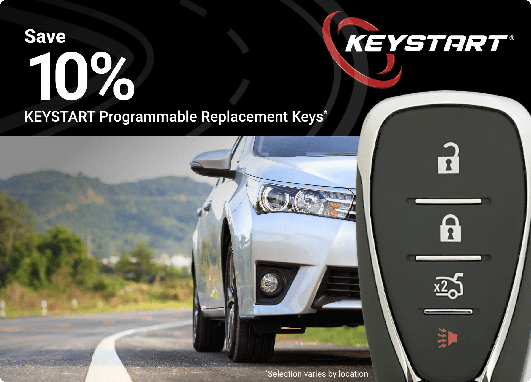 Save 10% on KEYSTART Programmable Replacement Keys