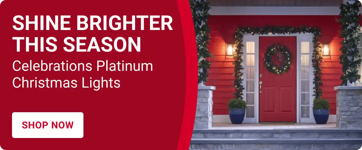 Shine brighter this season - Celebrations Platinum Christmas Lights - Shop Now