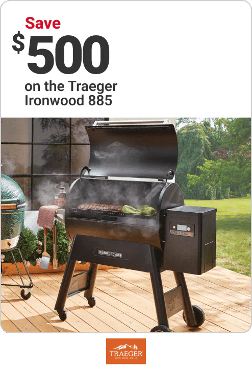 Save $500 on the Traeger Ironwood 885