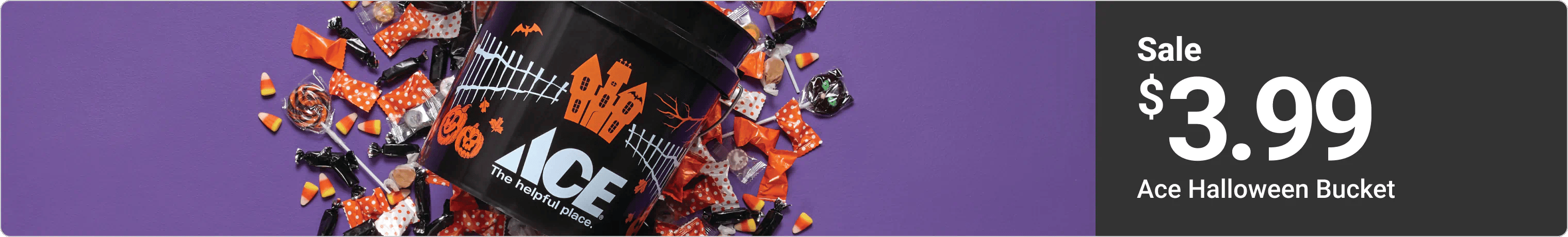 Sale $3.99 Ace Halloween Bucket