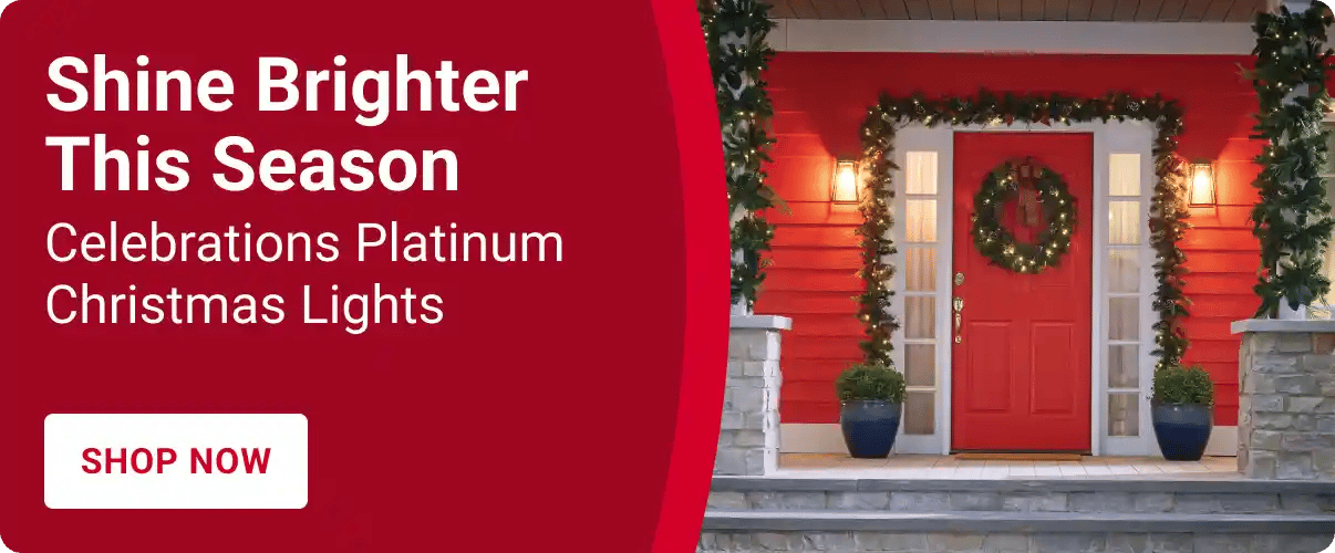 Shine Brighter This Season - Celebrations Platinum Christmas Lights - Shop Now