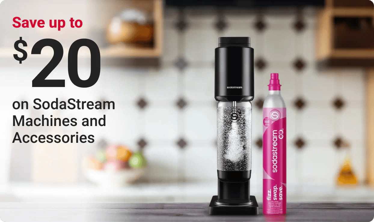 Save up to $20 on SodaStream Machines and Accessories