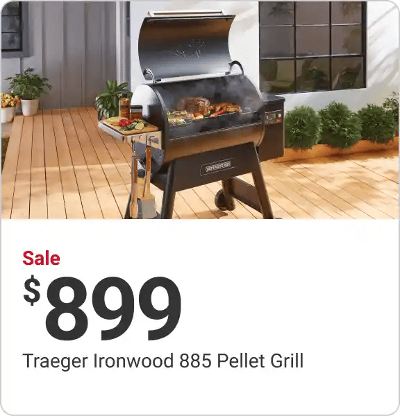 Sale $899 Traeger Ironwood 885 Pellet Grill