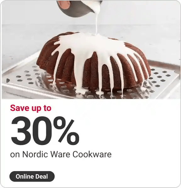 Online Deal! Save up to 30% on Nordic Ware Cookware