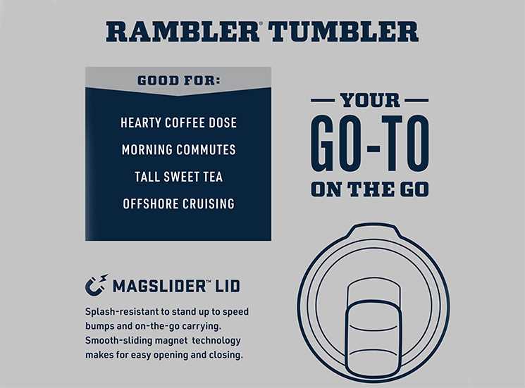Rambler Tumbler, Your Go To On the Go