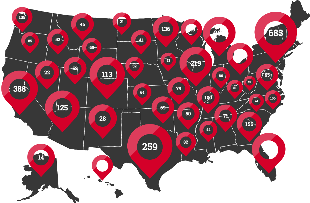 Over 5,200 Stores and Growing