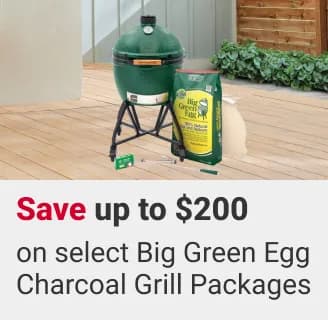 Save up to $200 on Big Green Egg Large or XLarge Charcoal Grill Packages