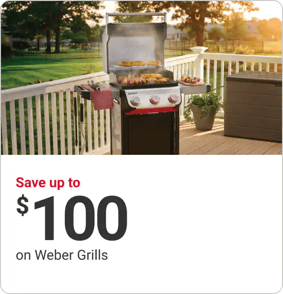 Save up to $100 on Weber Grills