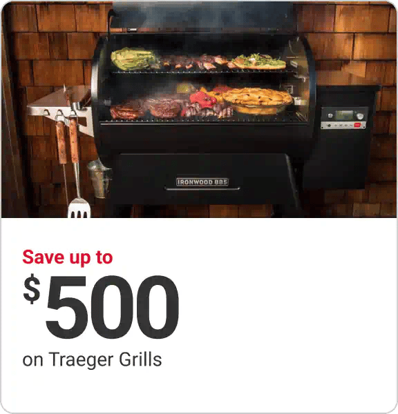 Save up to $500 on Traeger Grills