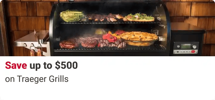 Save up to $500 on Traeger Grills