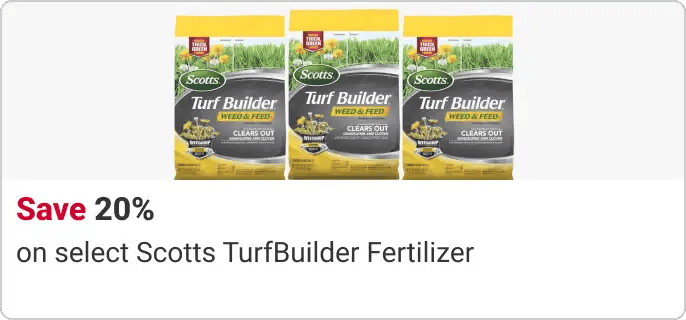 20% Off Select Scotts TurfBuilder Fertilizer