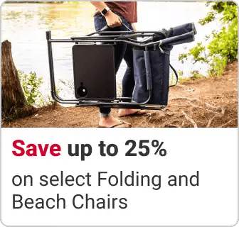 Save up to 25% on Folding and Beach Chairs