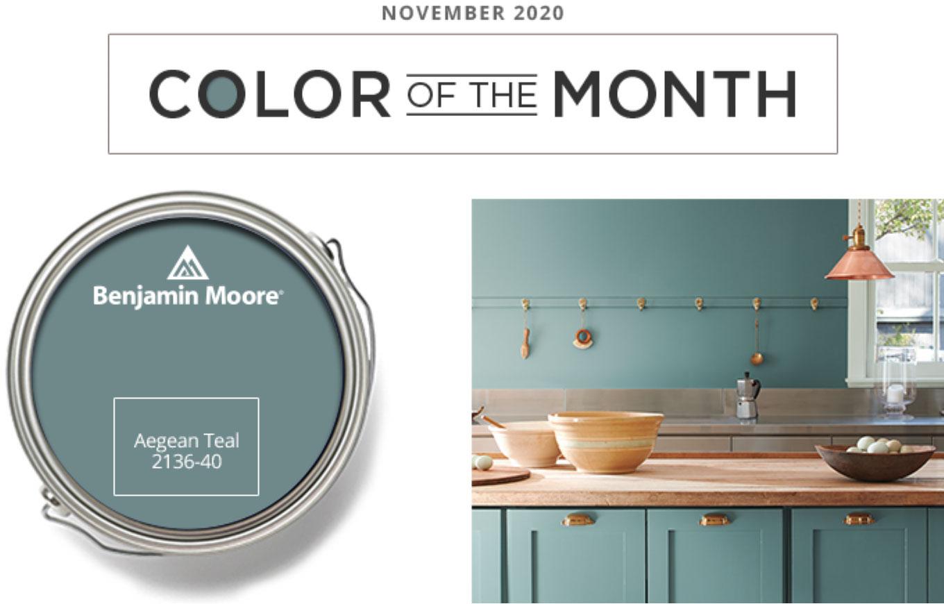Color of the Month - november 2020 - Aegean Teal