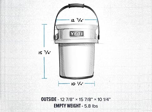 Yeti Loadout 5 Gal Bucket Rescue Red