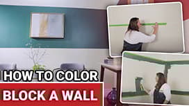 How To Color Block A Wall