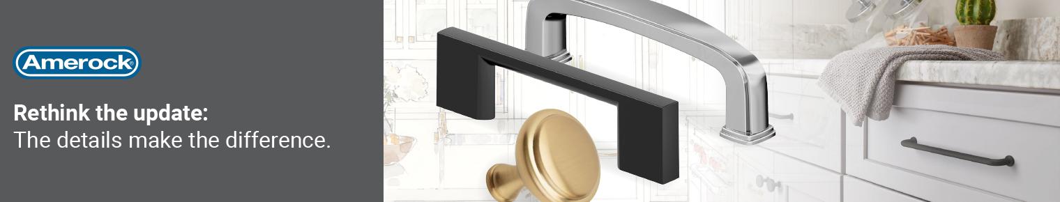 thumbnail image 2 of Pair Of Plastic False Front Cabinet Clips With Screws - Rok R3307 2 of 6
