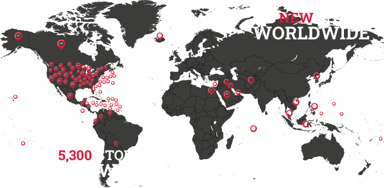 Over 5,300 Stores and Growing