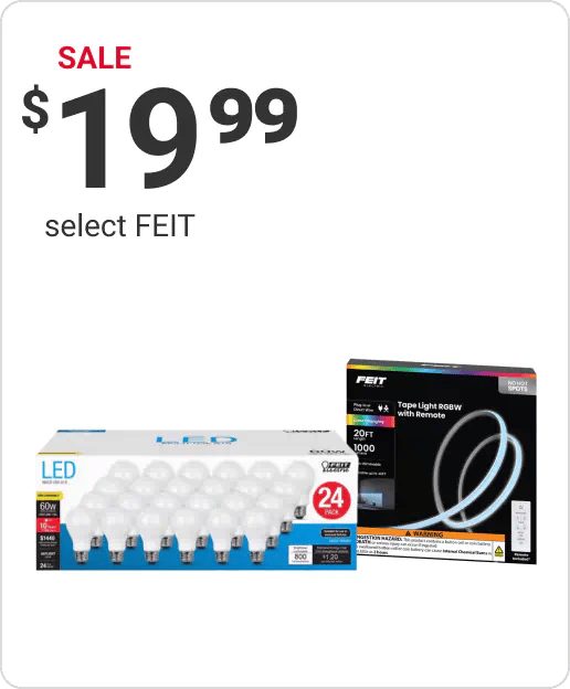 Sale $19.99 select FEIT