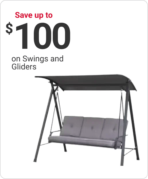 Save up to $100 on Swings and Gliders