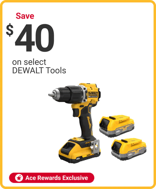Save $40 on select DEWALT Tools