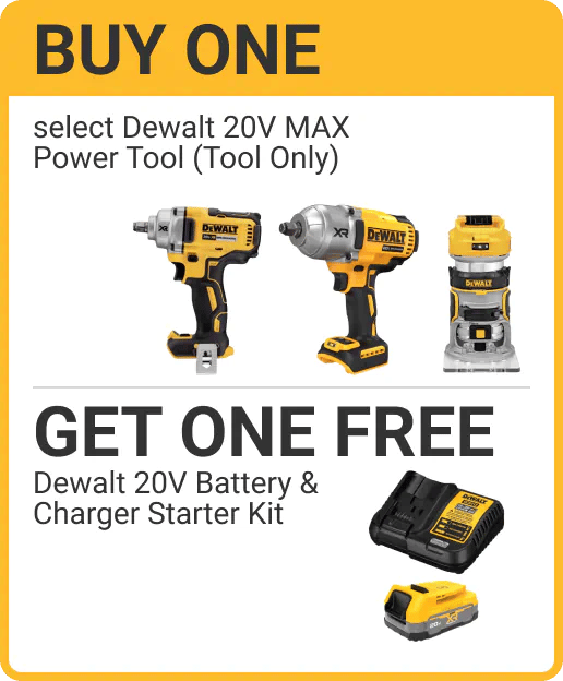 Buy One Get One Free Dewalt 20V MAX Power Tool