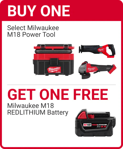 Buy One Get One Free Milwaukee M18 Power Tool