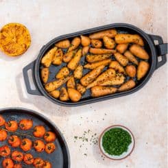 Roasted carrots in Ooni sizzler pan