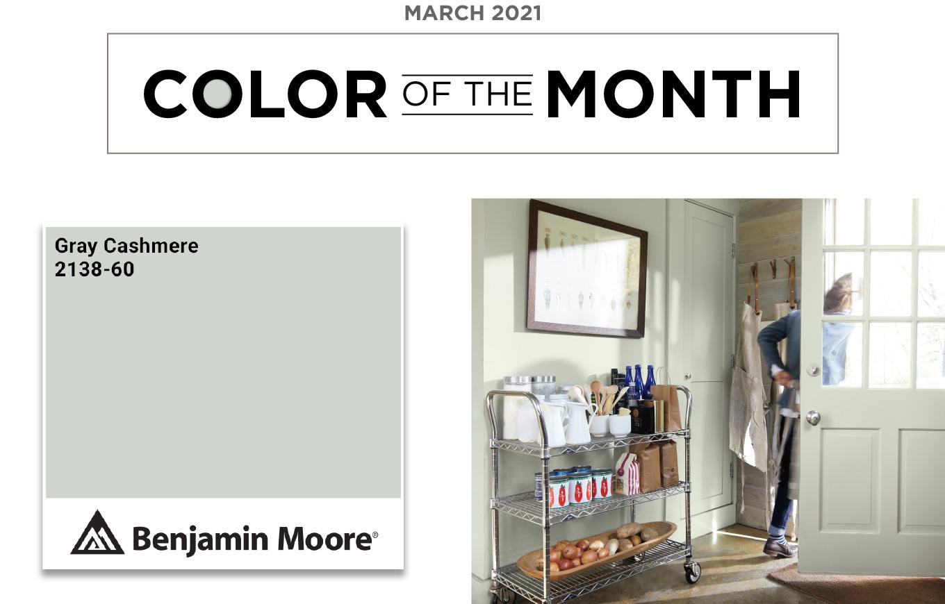 Color of the Month - march 2021 - gray cashmere