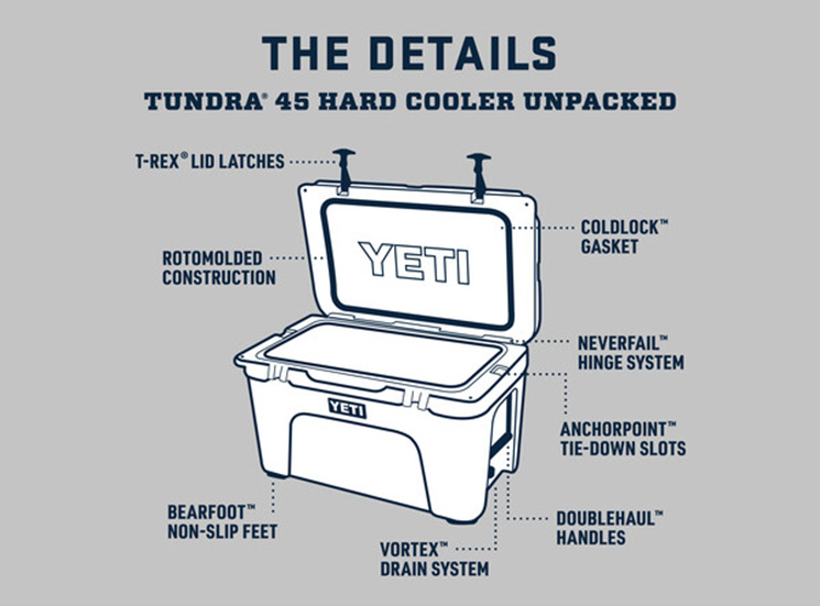 YETI Tundra 45 Cooler, A2 Desert Tan