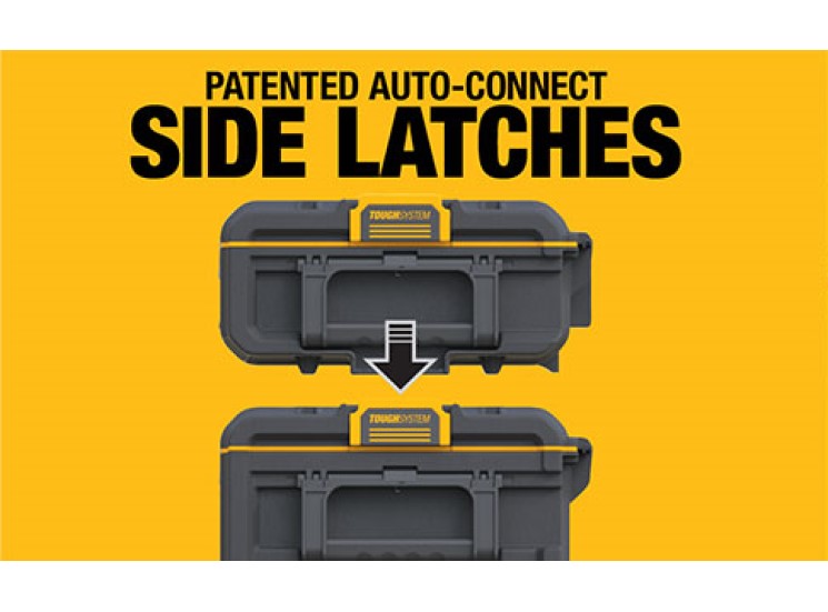 PATENTED AUTO-CONNECT SIDE LATCHES