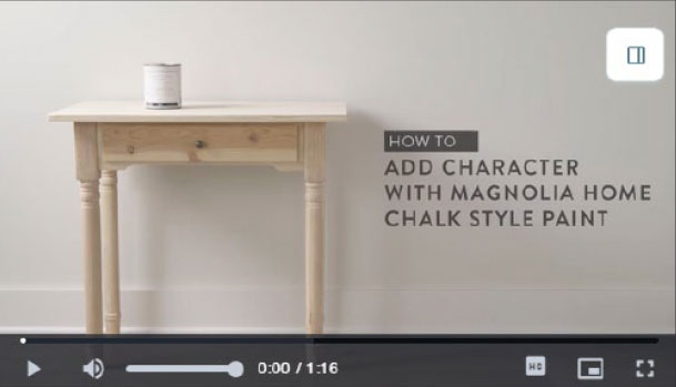 Add character with Magnolia home chalk style paint