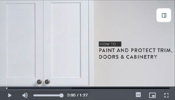 Paint and protect trim, doors, and cabinetry