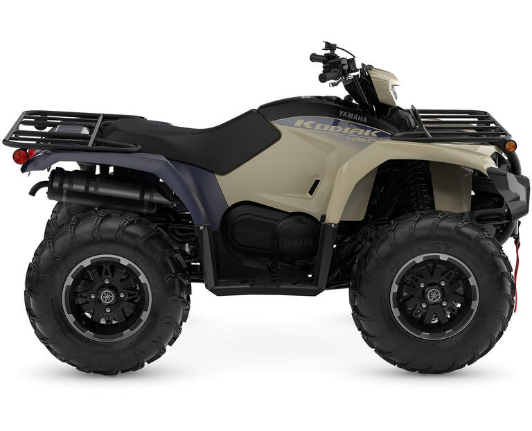 2025 Kodiak 450 EPS SE, color Desert Tan/Midnight Blue