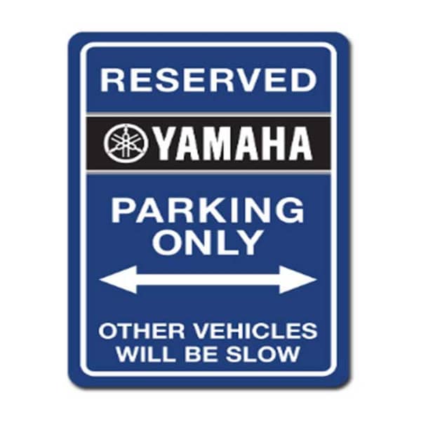 YAMAHA Parking Only Sign Signes de stationnement YAMAHA 