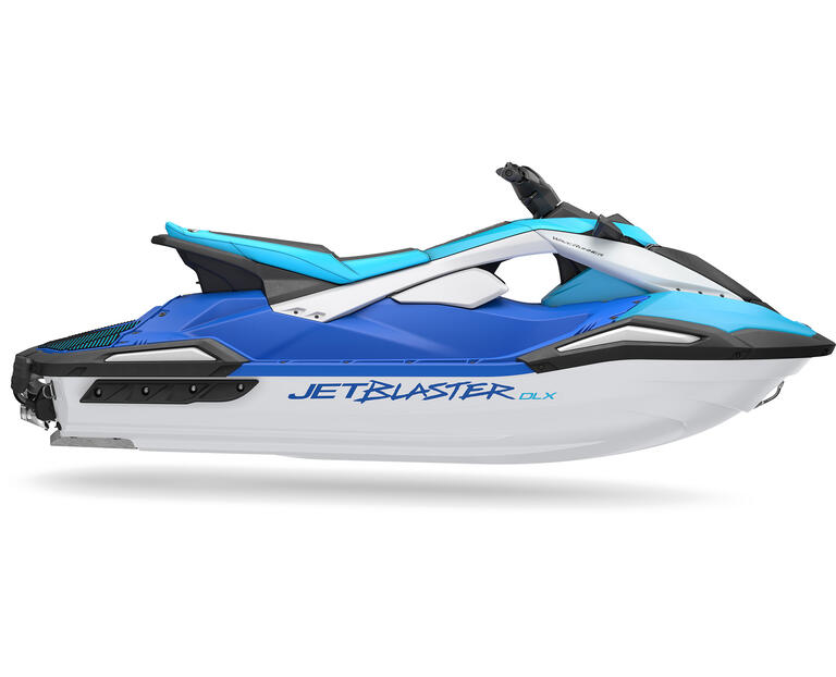 2026 JetBlaster DLX 3-UP, color Azure Blue/White
